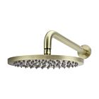 Meir tiger bronze gold rain shower set round - set 3