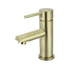 Meir tiger bronze gold basin mixer round with straight spout