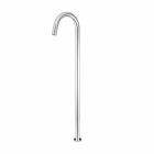 Meir polished-chrome freestanding bath filler round