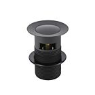 Meir matte black pop-up click waste with overflow