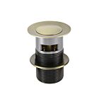Meir tiger bronze gold pop-up click waste with overflow