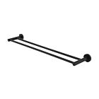 Meir matte black towel rail round double 60 cm
