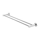 Meir polished-chrome towel rail round double 60 cm