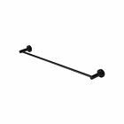 Meir matte black towel rail round single 60 cm