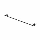 Meir matte black towel rail round single 90 cm
