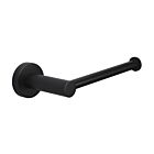 Meir matte black toilet roll holder round