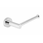 Meir polished-chrome toilet roll holder round