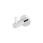 Meir polished-chrome robe hook round