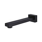 Meir matte black wall spout square 20 cm