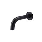 Meir matte black wall spout round 13 cm