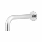Meir polished-chrome wall spout round 21 cm