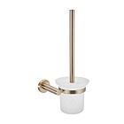 Meir rose-gold toilet brush round