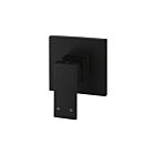 Meir matte black wall mixer square
