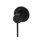 Meir matte black wall mixer round