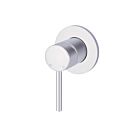 Meir polished-chrome wall mixer round