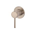 Meir rose-gold wall mixer round