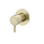 Meir tiger bronze gold wall mixer round with short lever