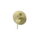Meir tiger bronze gold wall mixer with diverter round rosette large