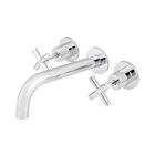 Meir polished-chrome wall top assembly - set 4