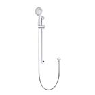 Meir polished-chrome hand shower round with sliding rail