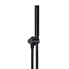 Meir matte black hand shower rod-shaped with holder