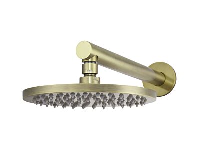 Meir tiger bronze gold rain shower set round - set 1
