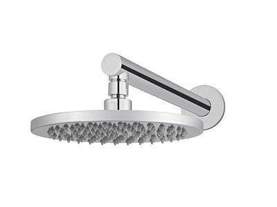 Meir polished-chrome rain shower set round - set 1