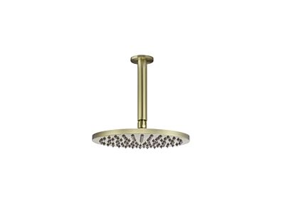 Meir tiger bronze gold rain shower set round - set 2