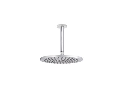 Meir polished-chrome rain shower set round - set 2