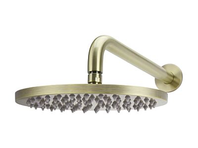 Meir tiger bronze gold rain shower set round - set 3