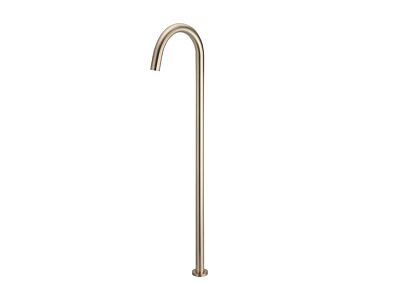 Meir rose-gold freestanding bath filler round