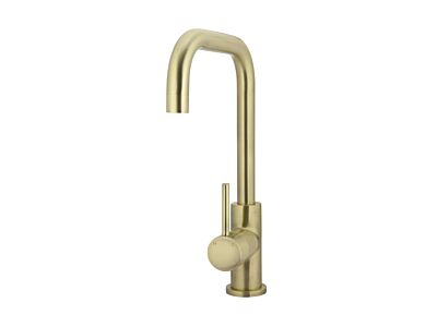 Meir tiger bronze gold kitchen mixer round with round spout