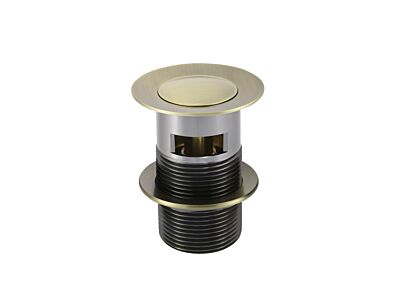 Meir tiger bronze gold pop-up click waste with overflow