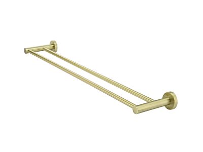 Meir tiger bronze gold towel rail round double 60 cm