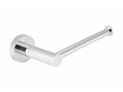 Meir polished-chrome toilet roll holder round