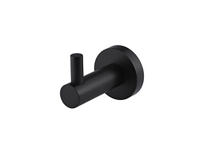 Meir matte black robe hook round