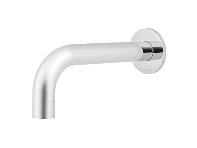 Meir polished-chrome wall spout round 13 cm