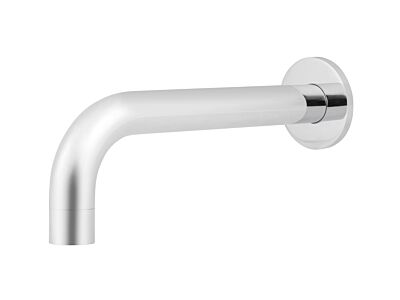 Meir polished-chrome wall spout round 21 cm