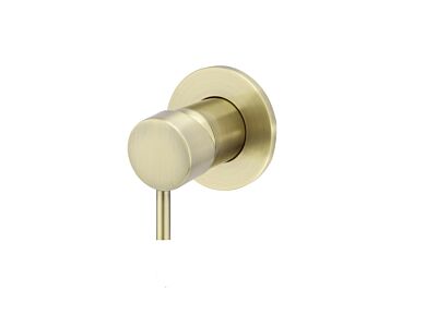 Meir tiger bronze gold wall mixer round with short lever