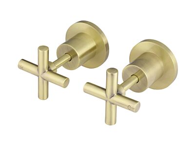 Meir tiger bronze gold wall top assembly cross & in-wall component