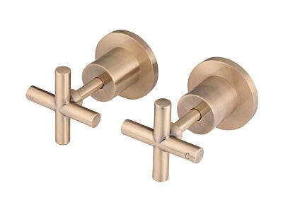Meir rose-gold wall top assembly cross & in-wall component